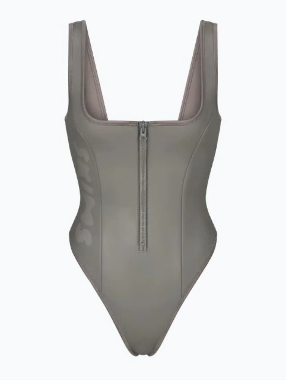 Skims Rubberized Scuba Swim Scoop Neck One-Piece Size Large